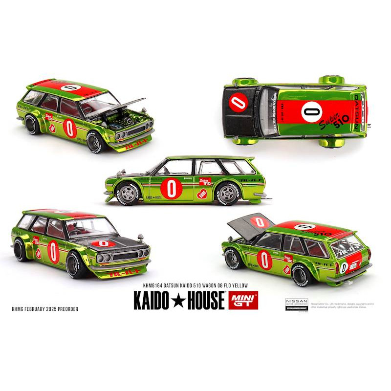 Mini GT Kaido House #164 - Datsun 510 Wagon OG 1969